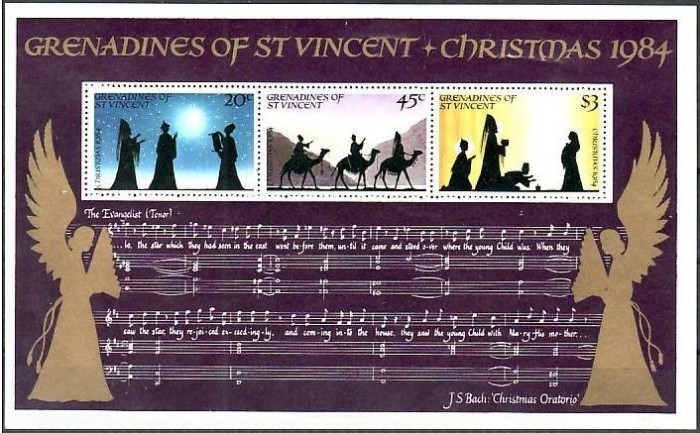1984 Christmas Souvenir Sheet 1984 Christmas Souvenir Sheet